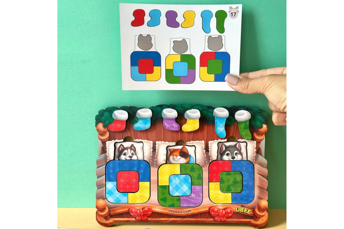 Дерев'яний сортер "Тварини в ліжечку" PSD302 (ПСД302)