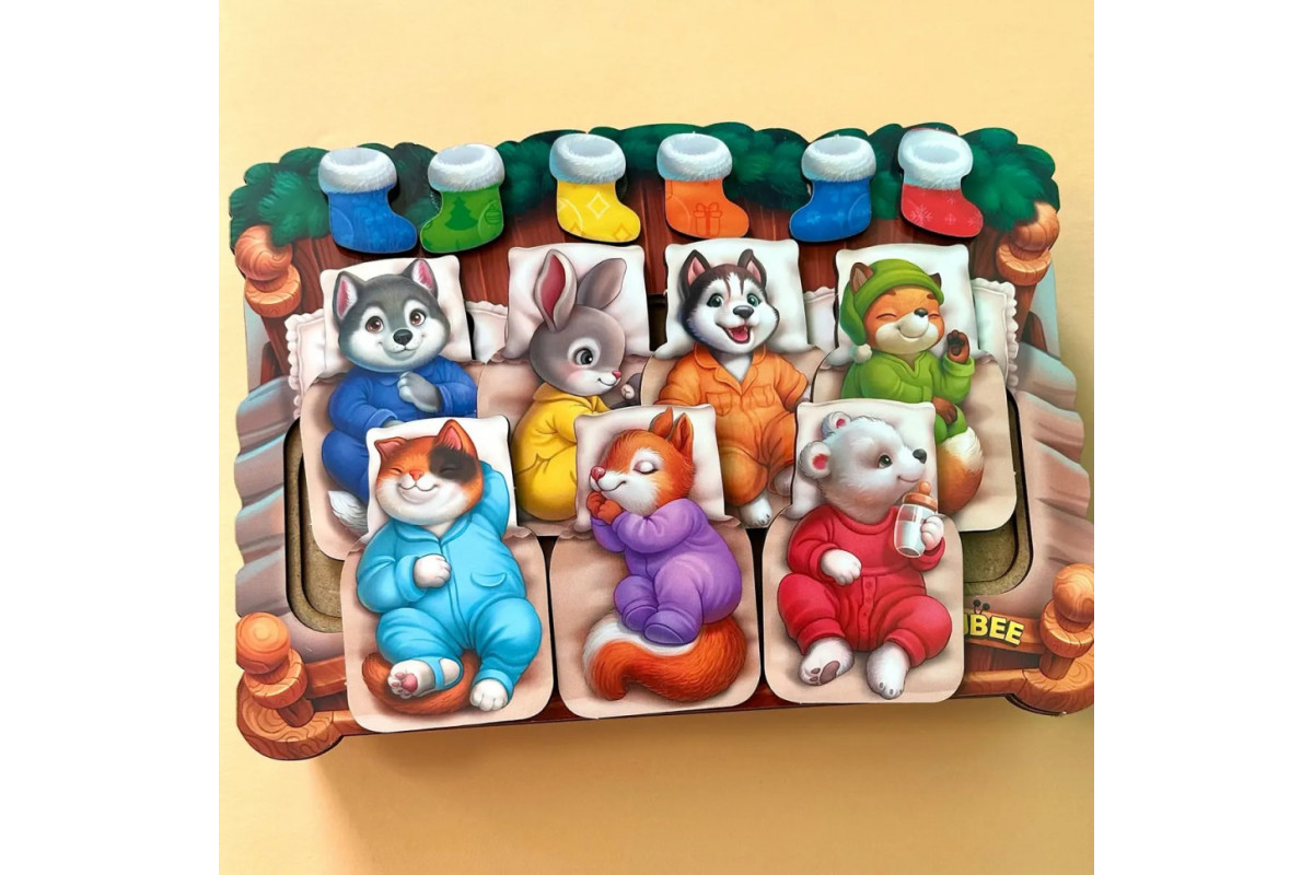 Дерев'яний сортер "Тварини в ліжечку" PSD302 (ПСД302)