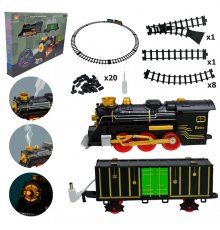 Детская игрушечная "Железная дорога" 699-70A свет, звук, дым