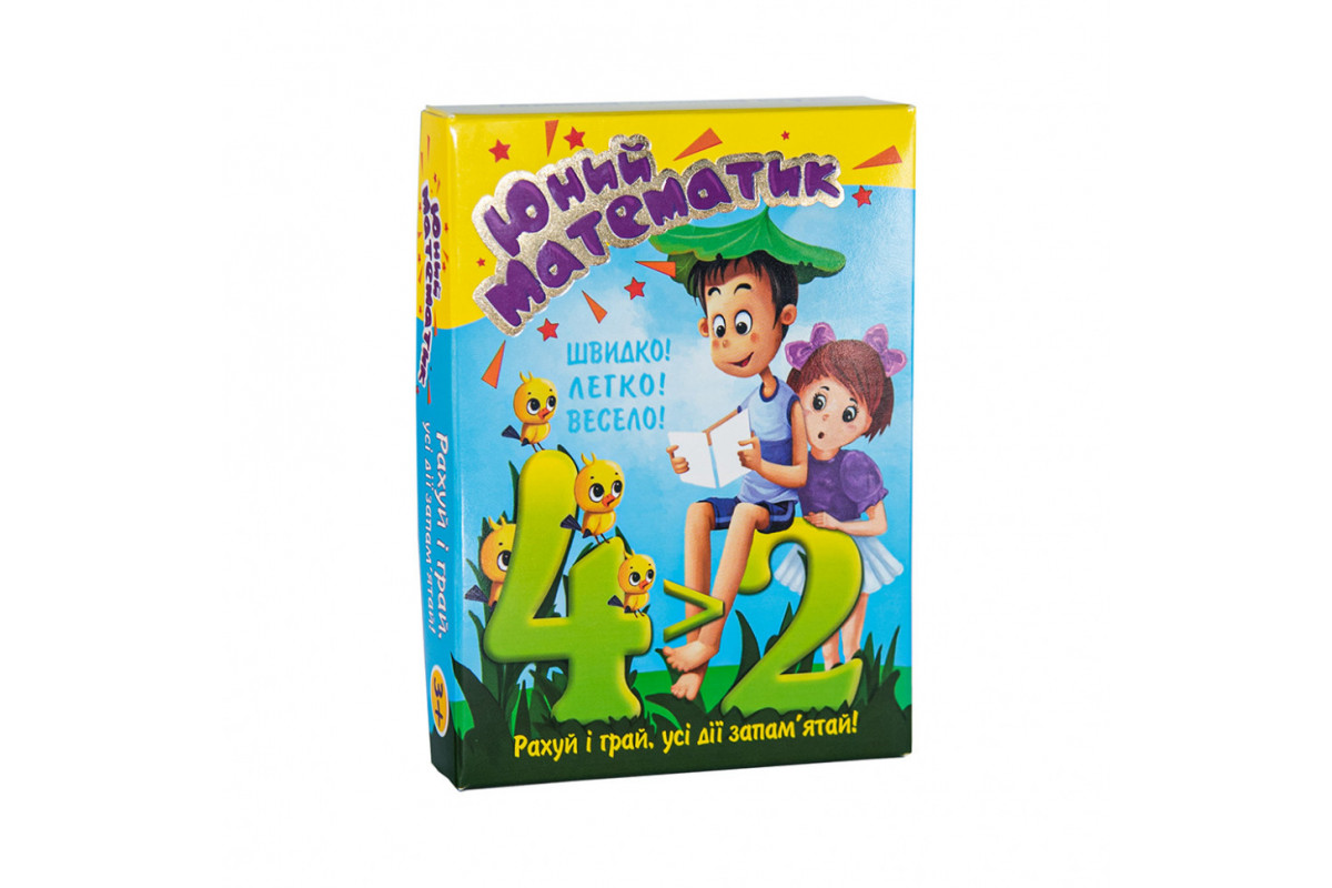 Навчальні картки Юний математик 30760 (укр.)