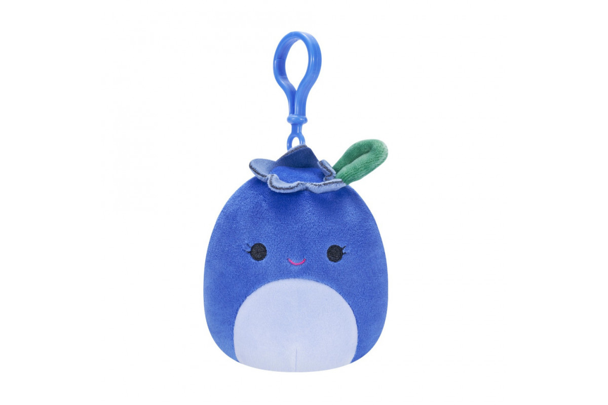 Мягкая игрушка Черника Блуби Squishmallows SQCP00147 на клипсе 9 см