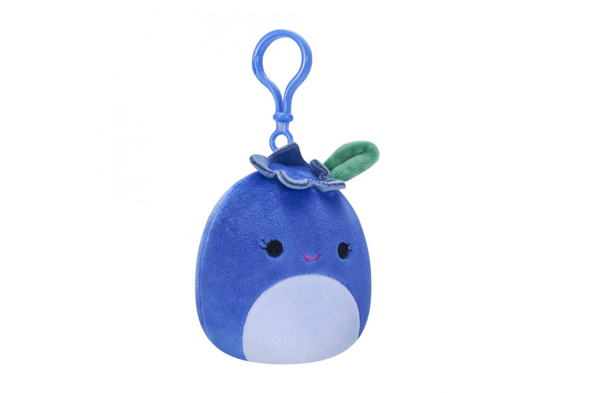 Мягкая игрушка Черника Блуби Squishmallows SQCP00147 на клипсе 9 см