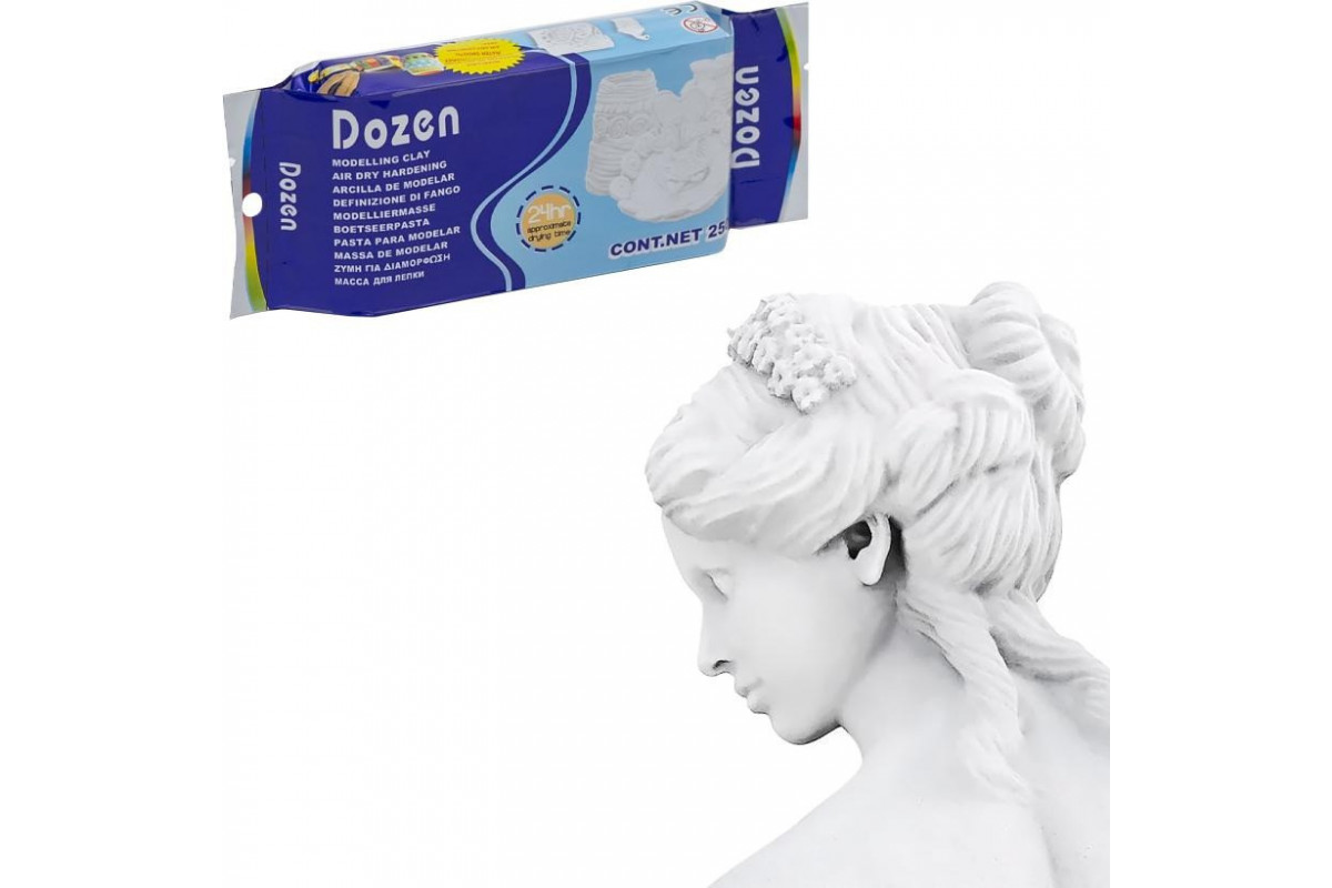 Пластилин для моделирования "Dozen" W250 белый 250 грамм