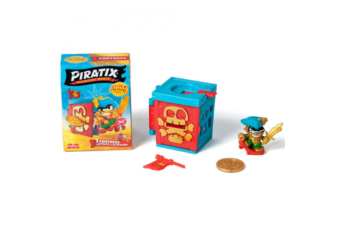 Детский игровой набор с фигурками "Крепость" PIRATIX PPX1D212IN00 серии "Golden Treasure"