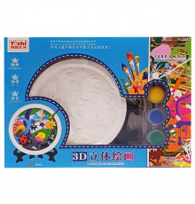 Набор для творчества Гипсовая раскраска "Динозавры" KG8126-2 тарелка 11,5 см, на подставке