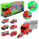 Детский трейлер с машинками PS006-2, 6 машинок