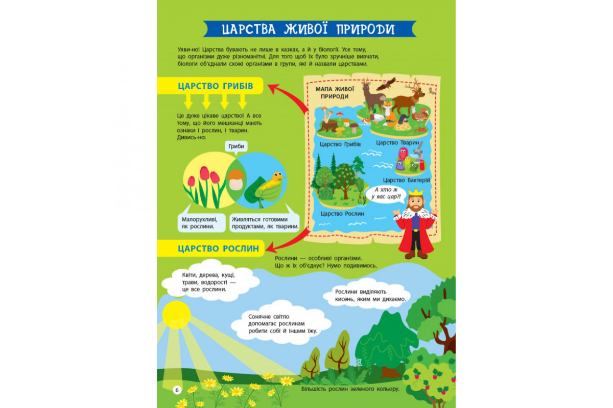 Детям о науке "Биология" 14003 на украинском языке, 32 страницы