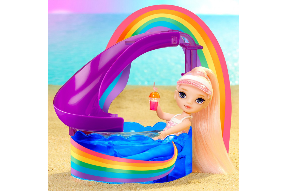 Детский игровой набор с куклой серии "Littles" - Счастливый праздник в бассейне Rainbow High 522249
