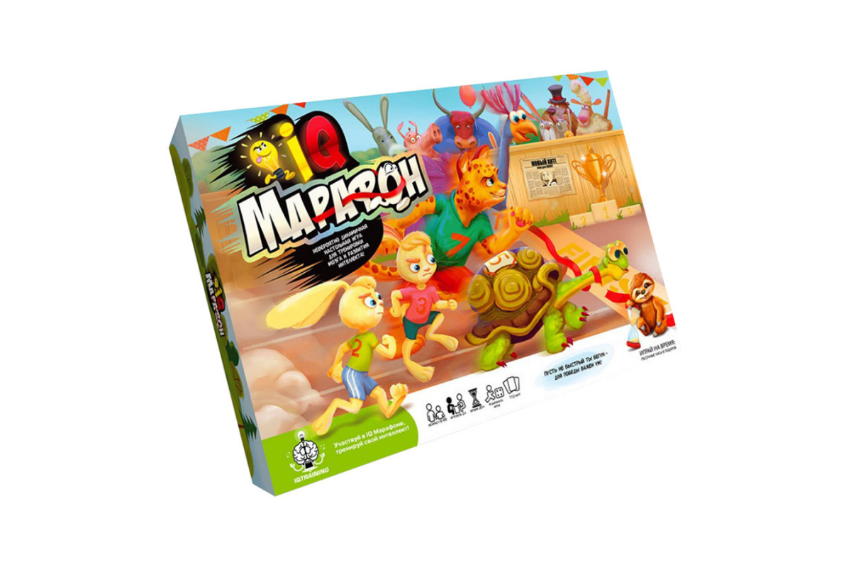 Настольная игра "IQ Марафон" G-IQM-01-01U на укр. языке