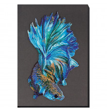 Набор для вышивки бисером "Синее золото" AB-746 на натуральном холсте