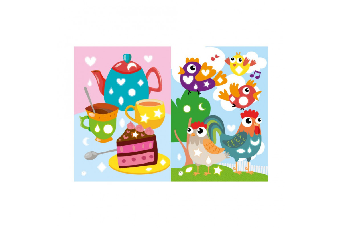 Детская книжка любимые наклейки для малышей "Веселые картинки" РМ-64-12