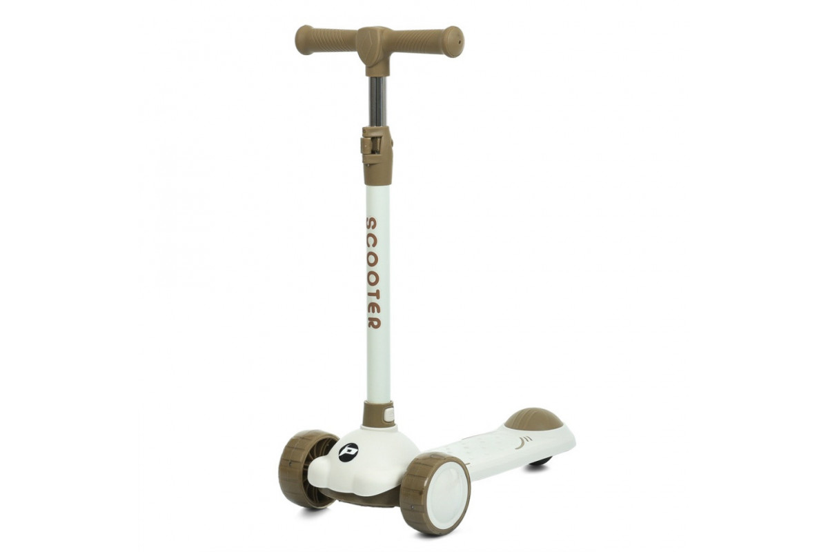 Самокат детский трехколесный JR3-129-BRN, колеса со светом