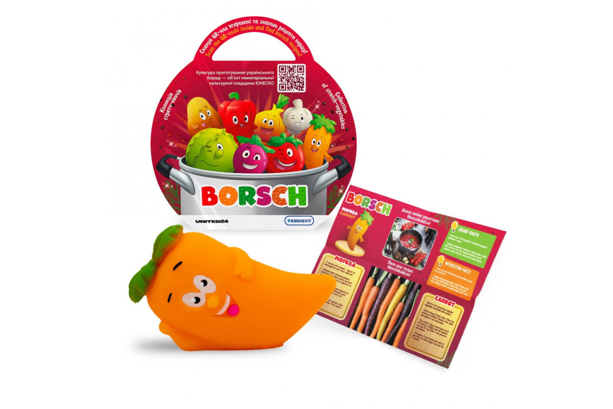 Стретч-игрушка в виде овоща "Борщ" Borsch 41/CN23 в дисплее