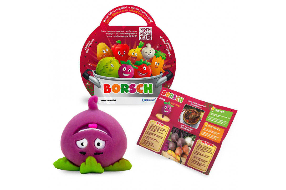 Стретч-игрушка в виде овоща "Борщ" Borsch 41/CN23 в дисплее