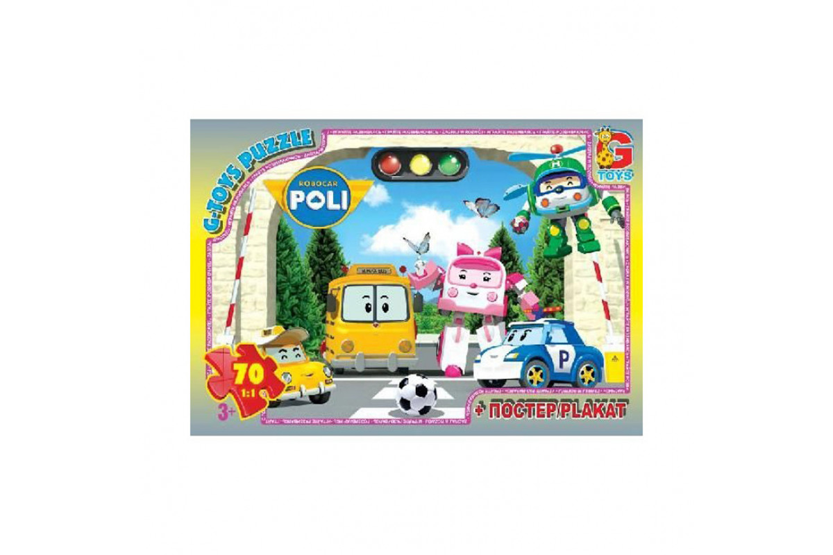 Пазли дитячі "Робокар Полі" RR067435, 70 елементів