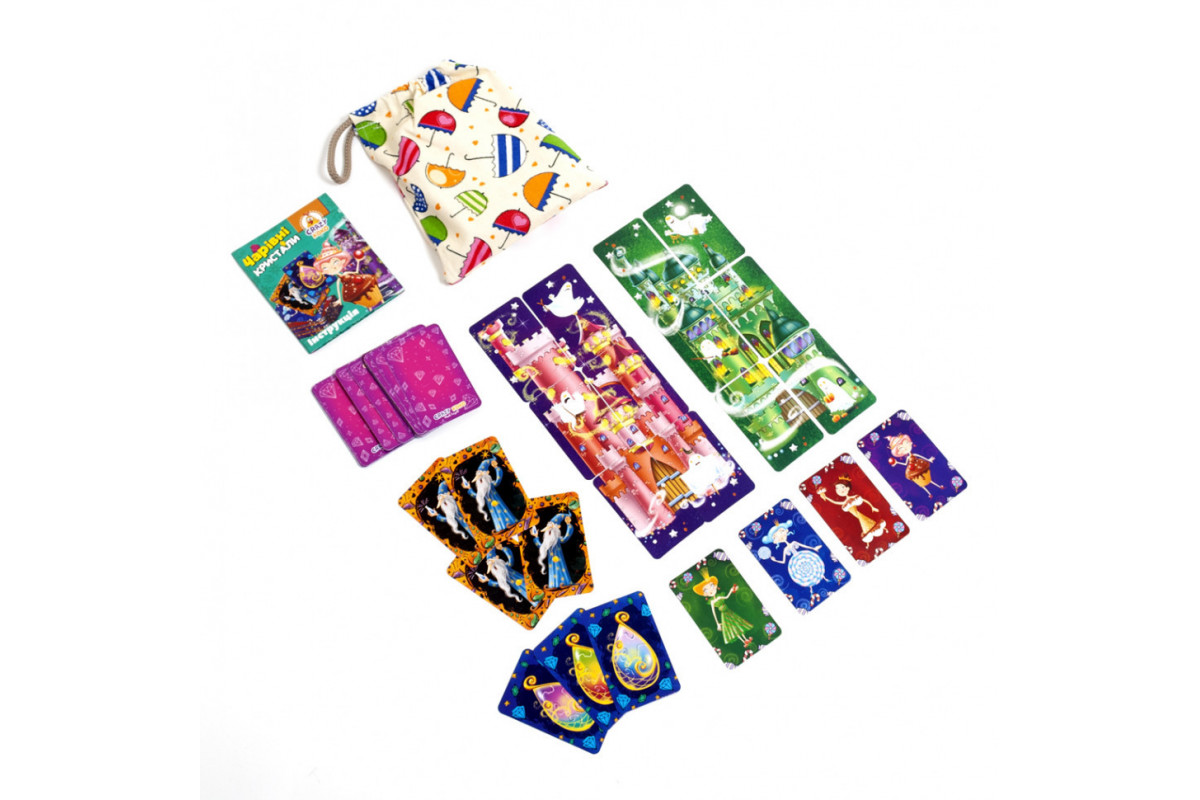 Детская настольная игра в мешочке "Волшебные кристаллы" VT8077-12 карточная