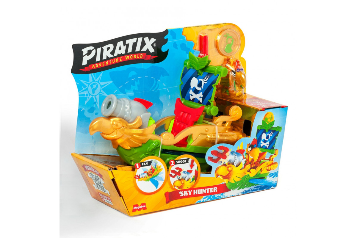 Детский игровой набор с фигурками "Пиратский корабль Небесный охотник" PIRATIX PPXSP114IN10