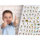 Дитячий розвиваючий набір магнітів "Розпорядок дня" ML4032-03, 72 магнітні фігурки