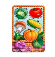 Настольная развивающая игра "Корзина с овощами-2" Ubumblebees (ПСФ043) PSF043 сортер-вкладыш