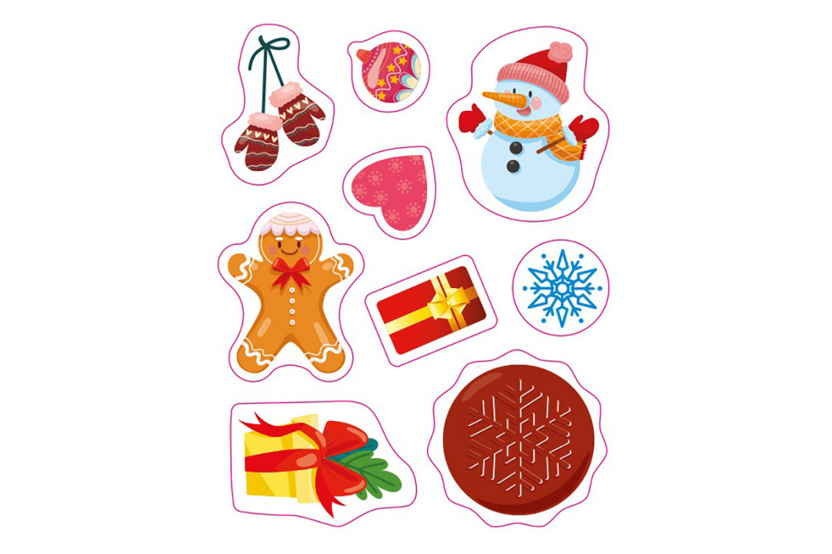 Поздравительная открытка "С Новым годом!" 1012004 с наклейками