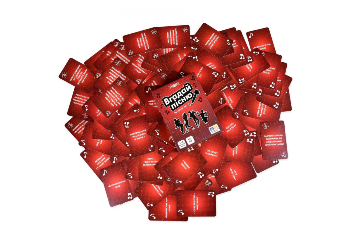 Настольная игра "Угадай песню" 30947 инструкция, игральные карты