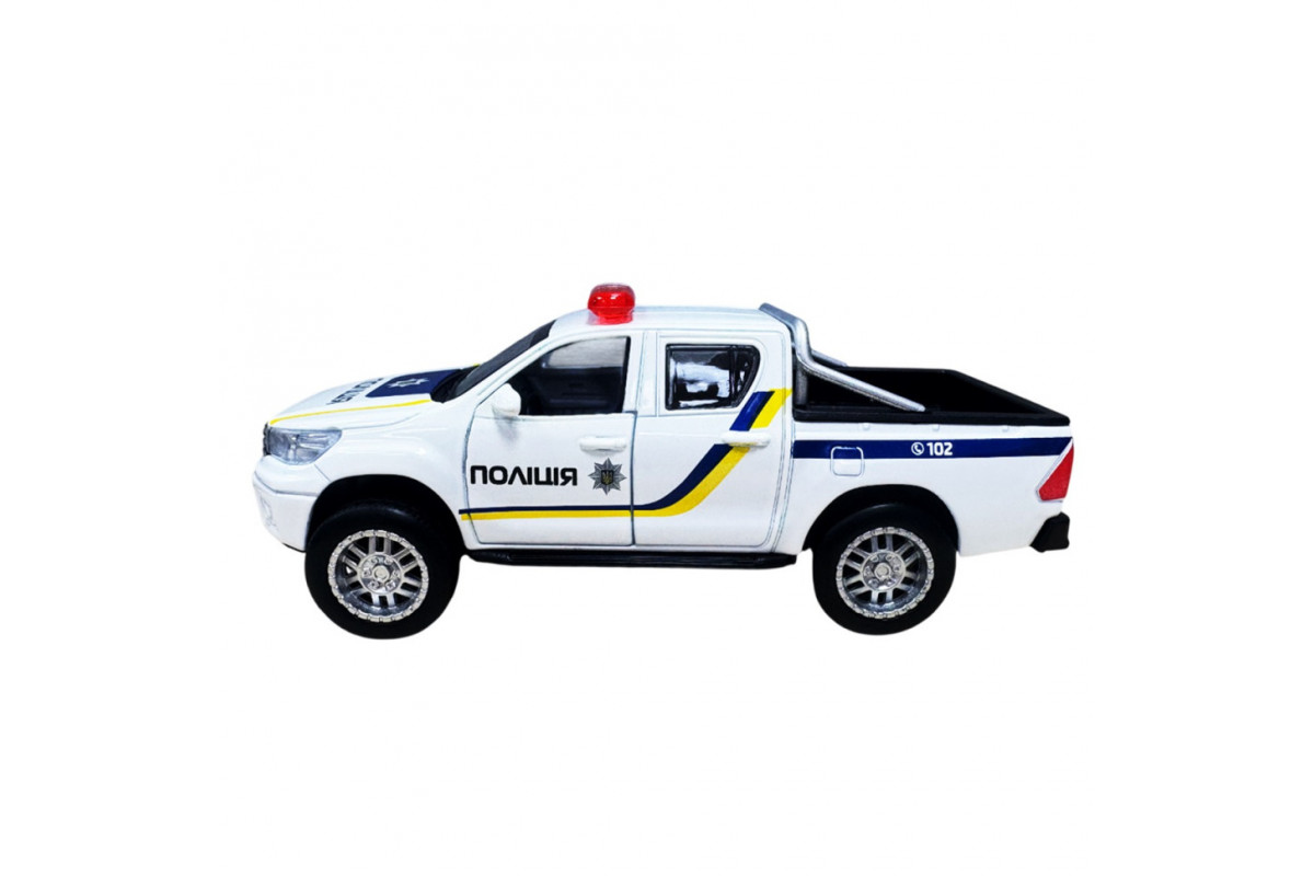Детская автомодель Toyota Hilux Police TechnoDrive KM250426 масштаб 1:32