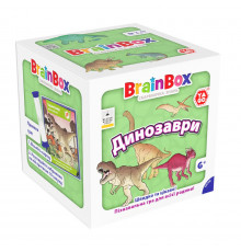 Карточная игра Brainbox "Динозавры" Yago BZZBRDI02UA 55 карточек 1 игральный кубик