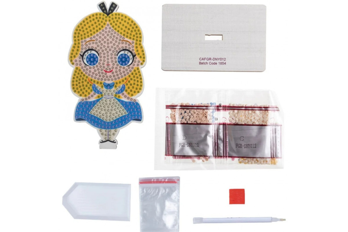 Набір для творчості зі стразами "Аліса" Crystal Art CAFGR-DNY012 на підставці