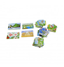 Пазли "Хто чия мама?" Strateg 30701, 36 парних частин