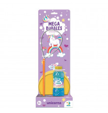 Мильні бульбашки "Mega Bubbles Єдиноріжки" 500118 з тарілкою 450 мл