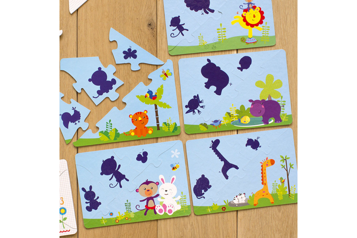 Детские учебные пазлы. Изучаем мир зверей 13203006 на укр. языке