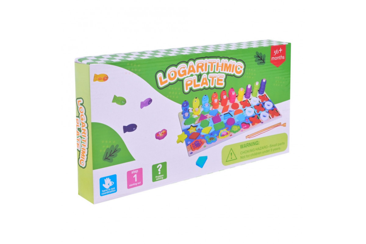 Деревянная игрушка Центр развивающий C9426 вкладыши, пирамидки, рыбалка