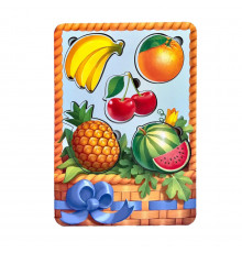 Настольная развивающая игра "Корзина с фруктами-1" Ubumblebees (ПСФ044) PSF044 сортер-вкладыш