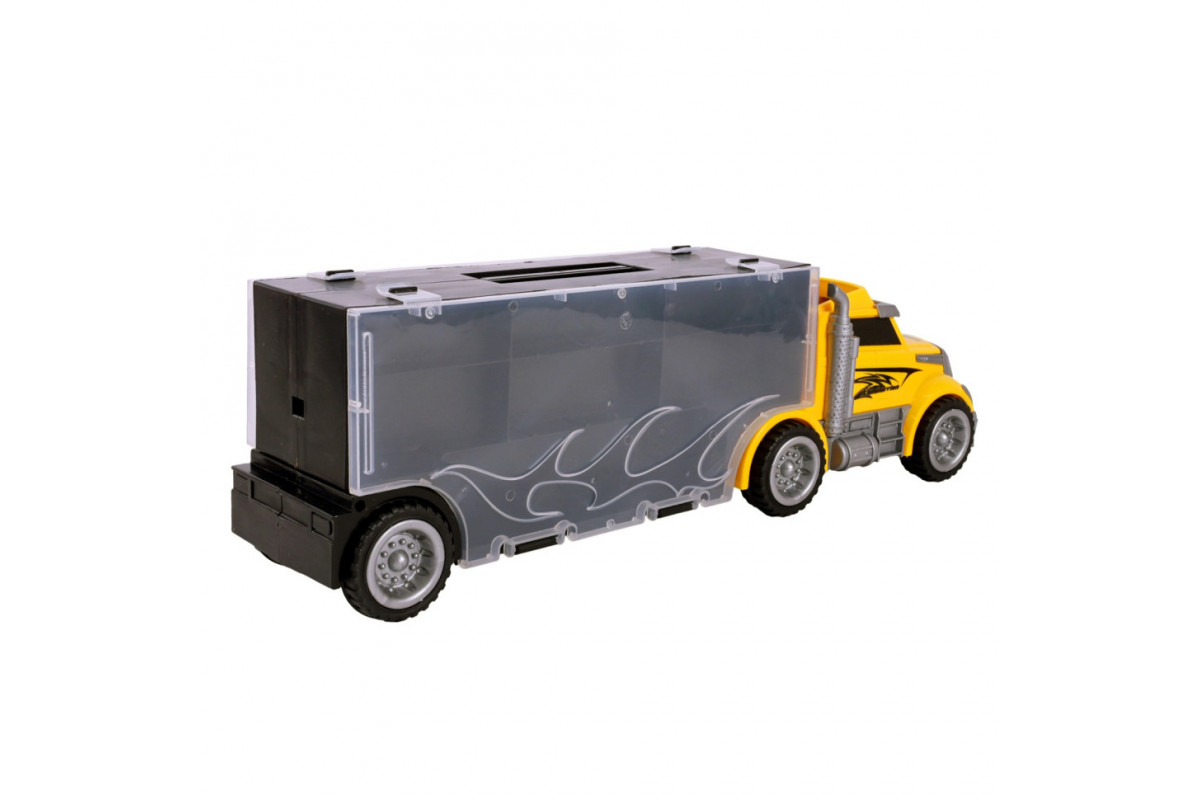 Детский трейлер с машинками LH638, 6 машинок