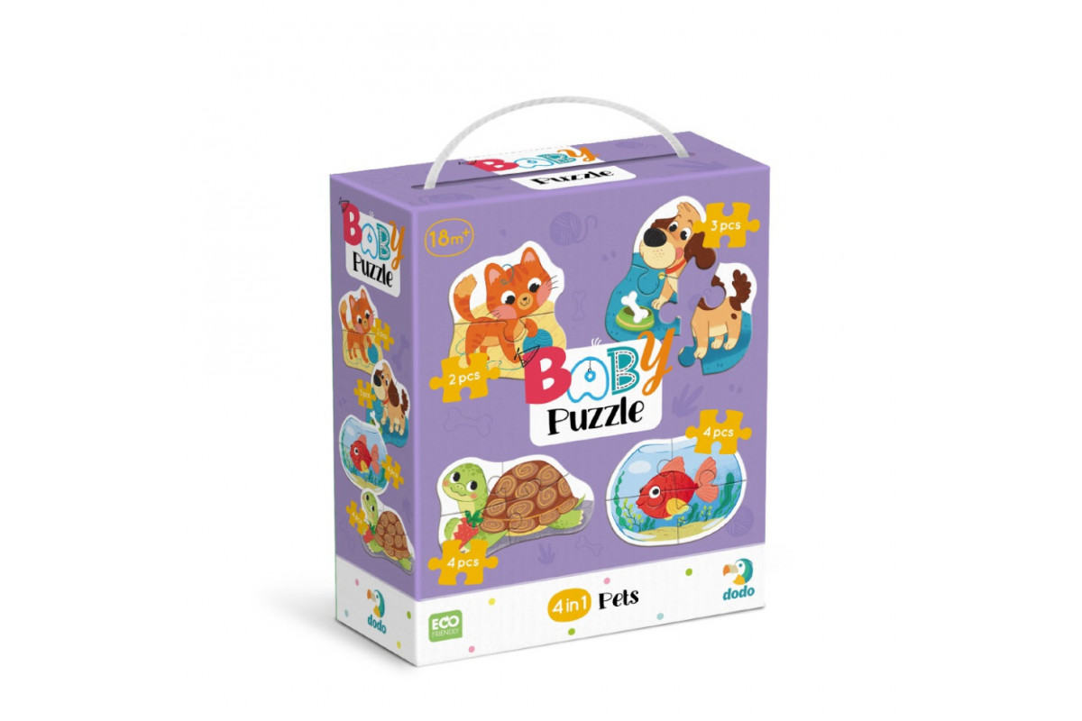 Детский пазл 4 в 1 "Baby puzzle. Домашние животные" 300688 набор 4 в 1
