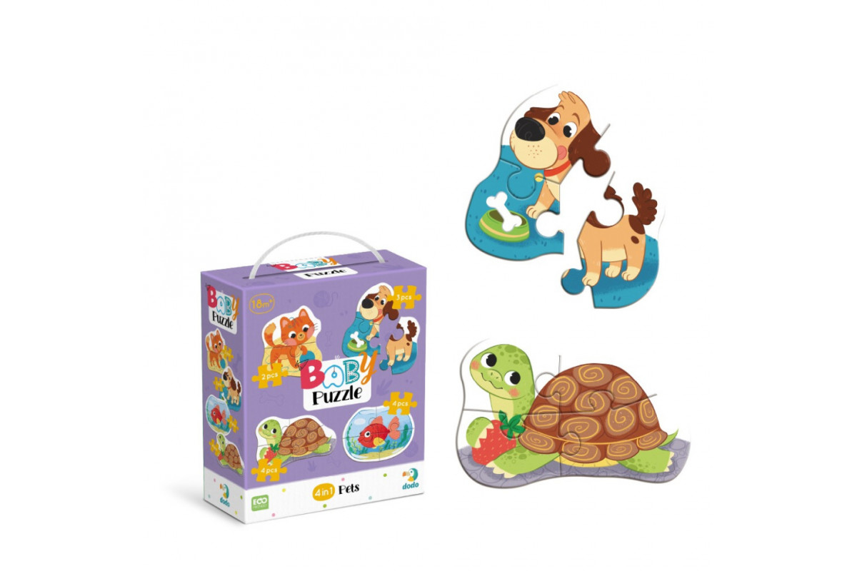 Детский пазл 4 в 1 "Baby puzzle. Домашние животные" 300688 набор 4 в 1