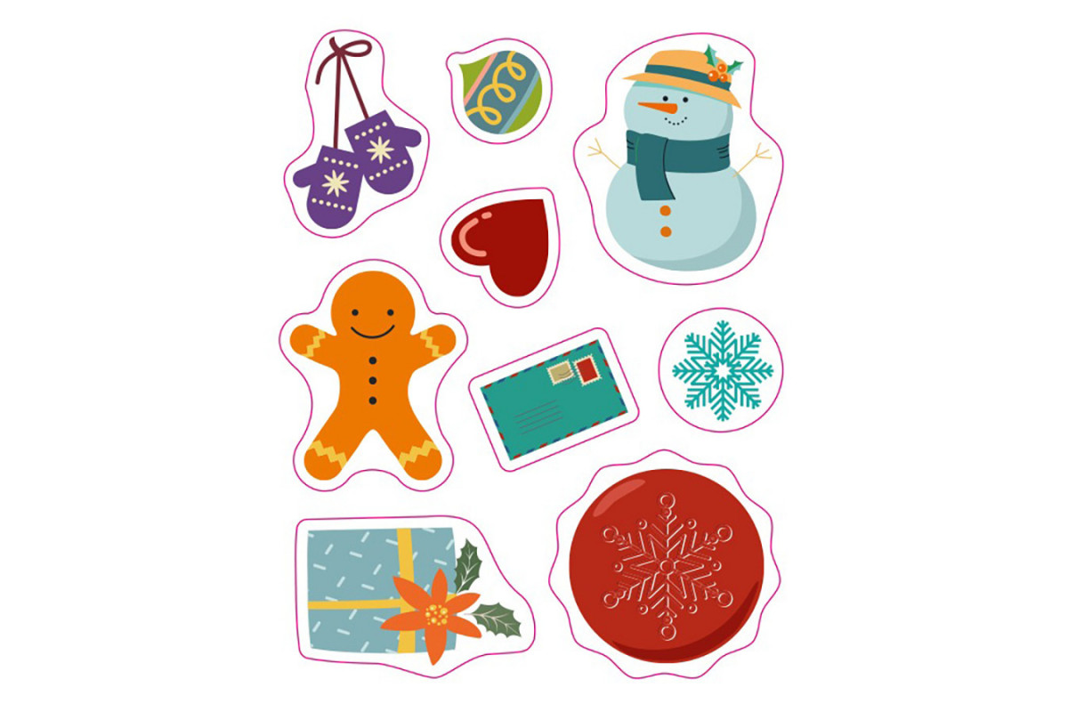 Поздравительная открытка "Письмо Святому Николаю" 1012001 с наклейками