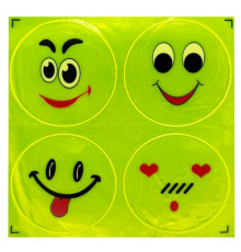Наклейка світловідбиваюча "Смайл" 133SP-10, 4 штуки