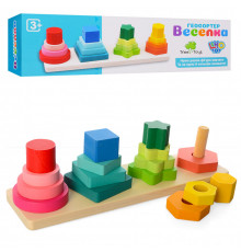 Развивающий набор Геометрика MD 1216 деревянный