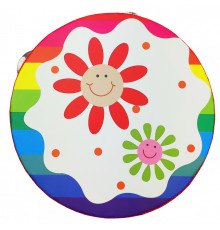 Деревянная игрушка Бубен MD 0367  15 см  Солнышки-Цветочки