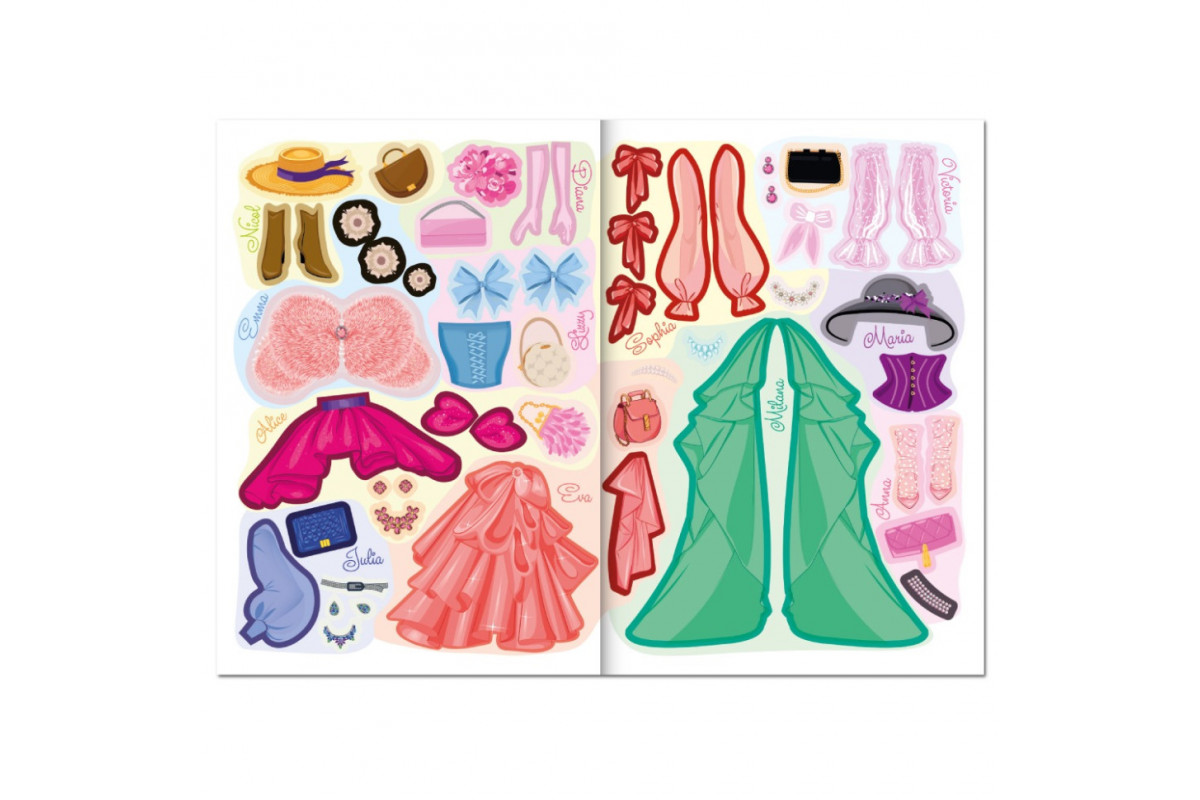 Дитяча книжка з наліпками студія краси "Fashion accesories" РМ-76-02