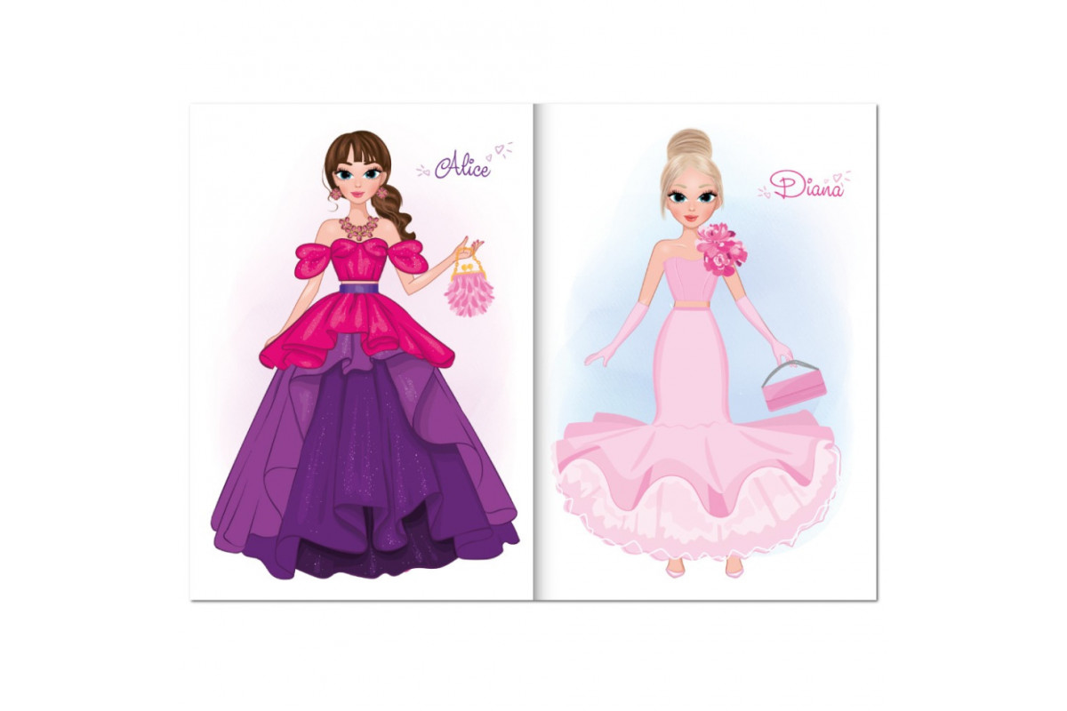 Дитяча книжка з наліпками студія краси "Fashion accesories" РМ-76-02