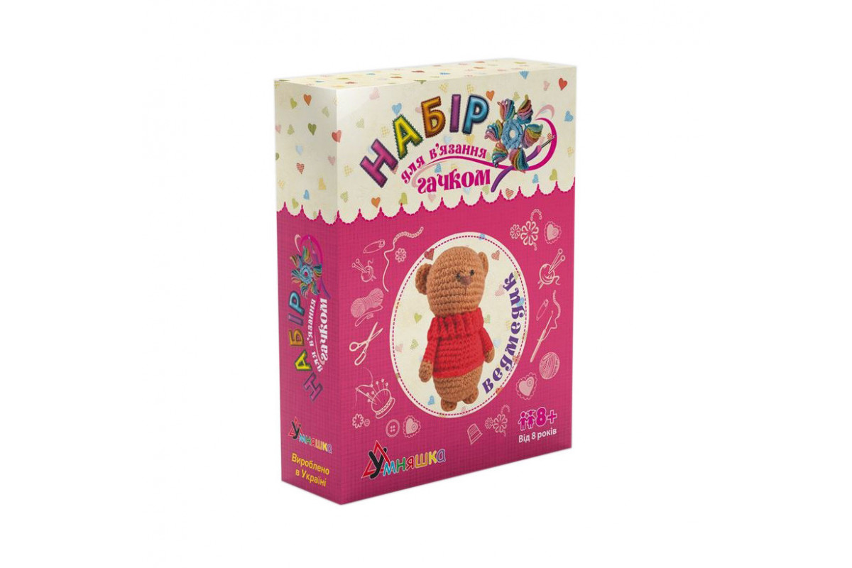 Набор для творчества. "Медвежонок" BK-003 вязание крючком