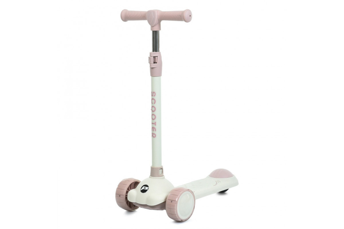 Самокат детский трехколесный JR3-129-P, колеса со светом