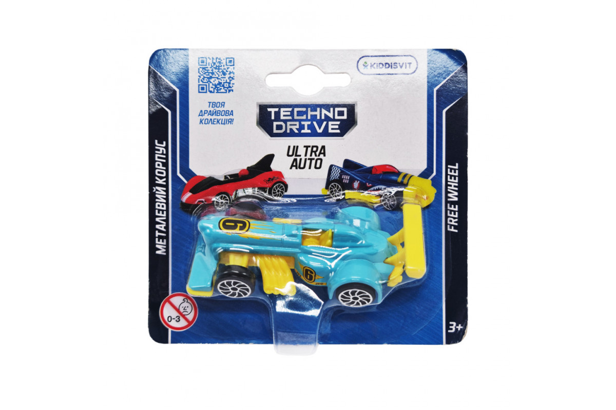 Ігрова міні-машинка Ultra Auto TechnoDrive 250321W-10 металевий корпус