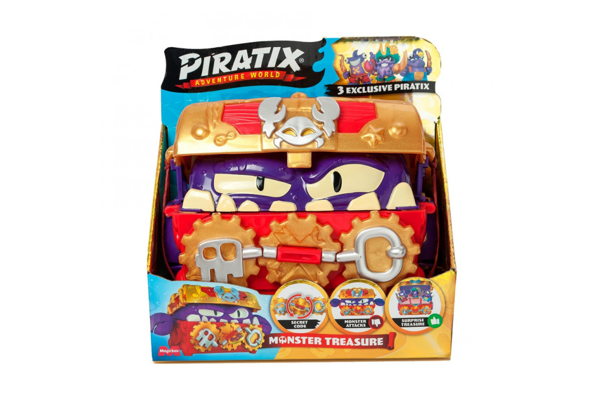 Детский игровой набор с фигурками "Сундук с сокровищами" PIRATIX PPXSP116IN00