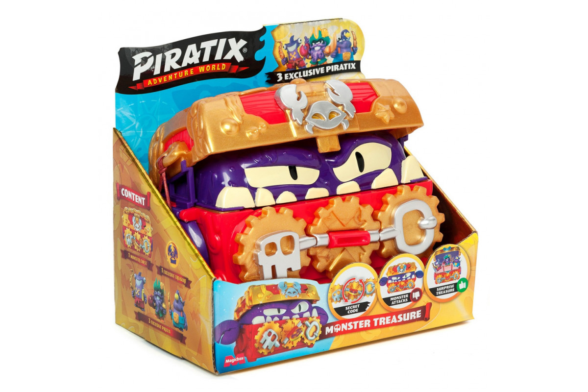 Детский игровой набор с фигурками "Сундук с сокровищами" PIRATIX PPXSP116IN00