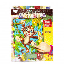 Креативное творчество "Блестящая мозаика: Monkey" БМ-02-03, 20.6х26 см