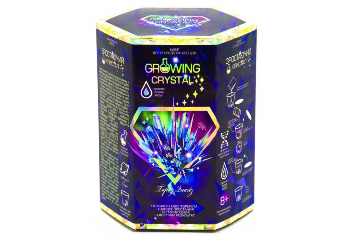 Ігровий набір для вирощування кристалів GRK-01 GROWING CRYSTAL  Топаз
