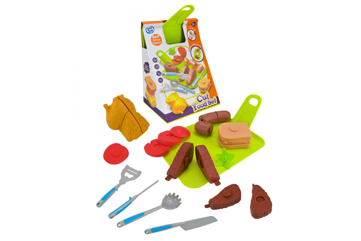 Детский набор продуктов "Фаст-фуд" LT8801-8D, овощи, приборы